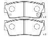 Bremsbelagsatz, Scheibenbremse Brake Pad Set:55200-60810