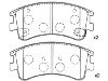 Plaquettes de frein Brake Pad Set:G2YS-33-23Z