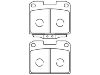 тормозная кладка Brake Pad Set:MB895303